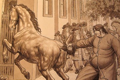 Illustration for the Book Martin Krpan by Hinko Smrekar